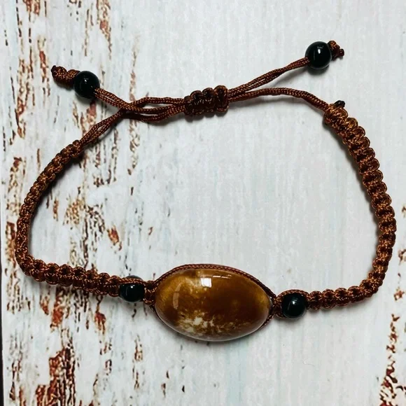 🎁Stone Macrame Adjustable Bracelet - Picture 2 of 4